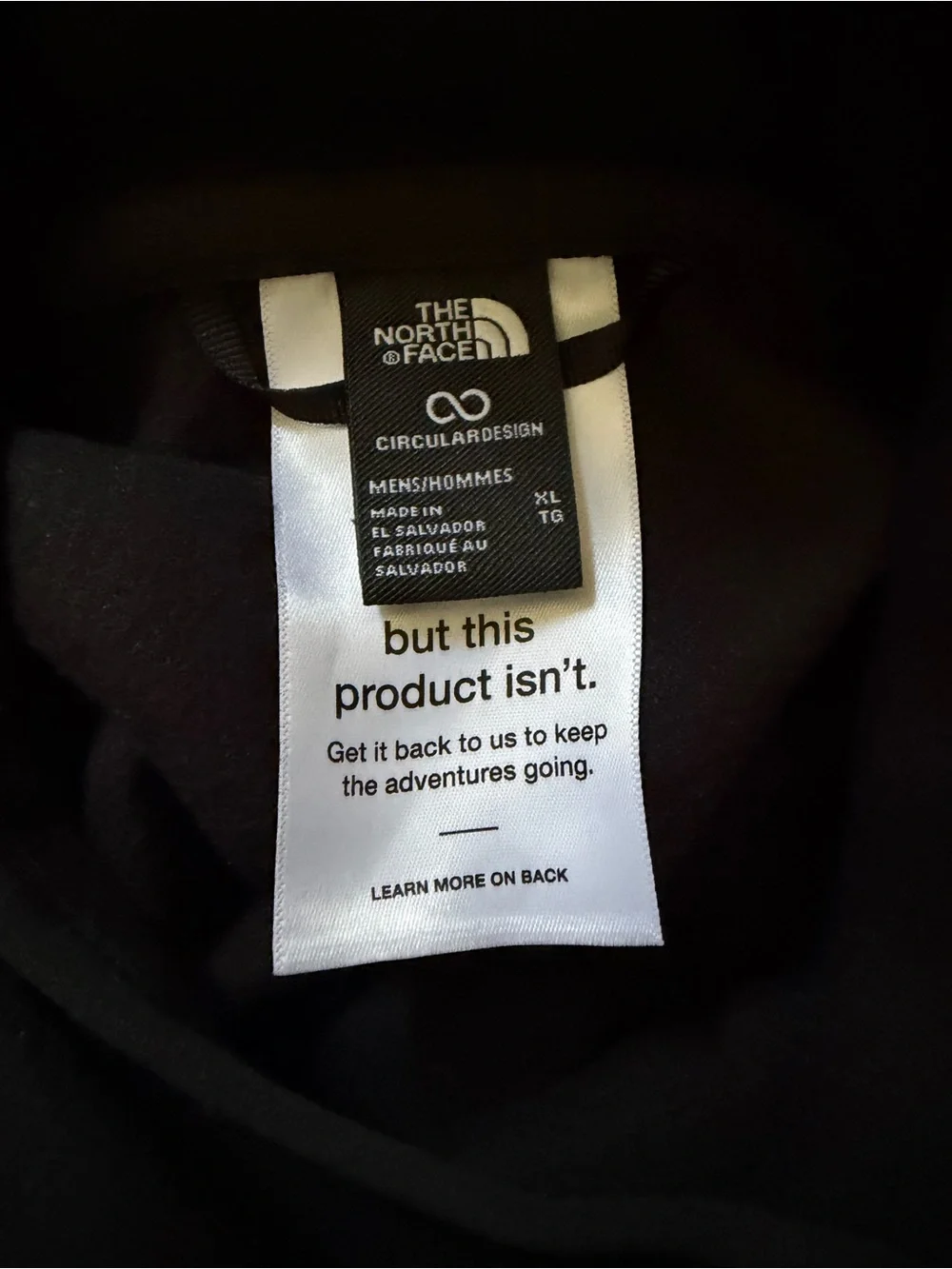 The North Face Men’s Black & Blue Crewneck Fleece Hoodie